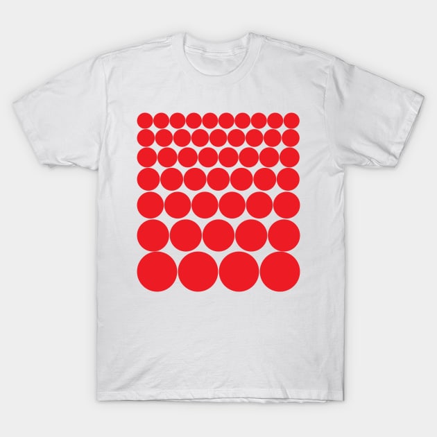 Red Spheres T-Shirt by Palomar Studio